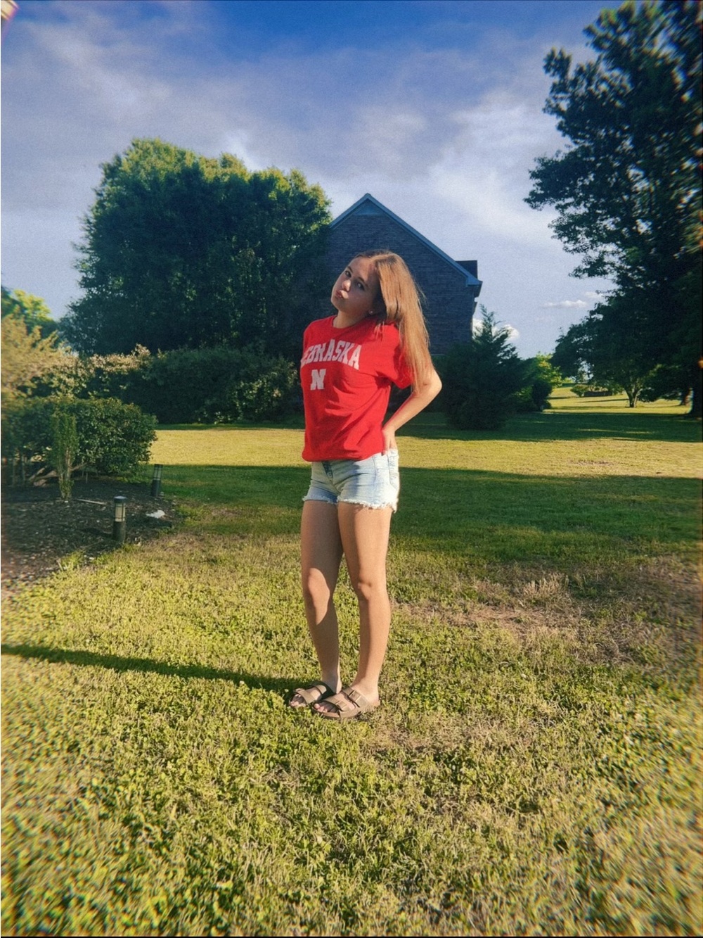Red Nebraska Graphic Tee